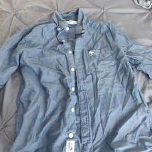 Abercrombie kids boys button down 9/10